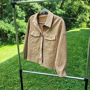 Zara Camel Suede Jacket, US XS